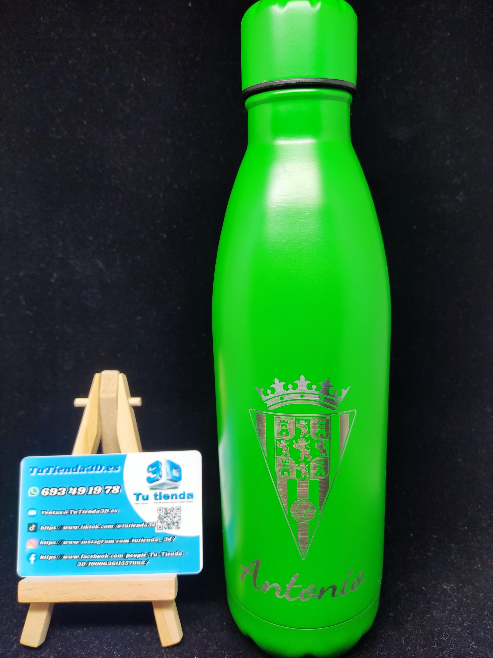 Botella de acero inoxidable Personalizada - Tu Tienda 3D