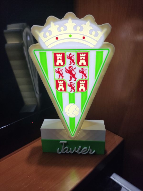 Lámpara nocturna led escudo Córdoba C F - Imagen 7