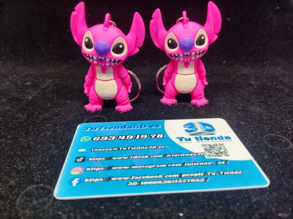 Llavero Articulado de Stitch Rosa - Imagen 5