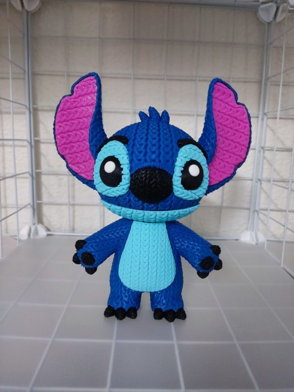 Figura de Stitch Efecto Crochet - Imagen 8