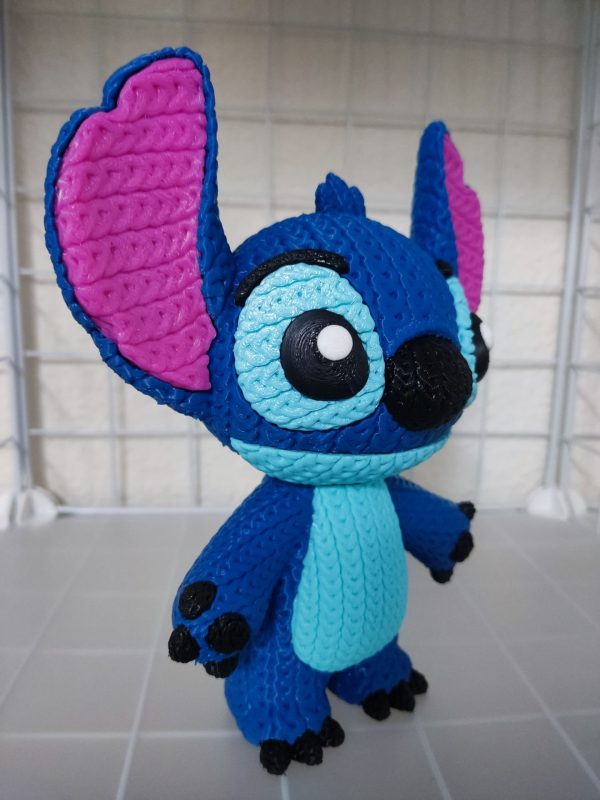 Figura de Stitch Efecto Crochet - Imagen 6