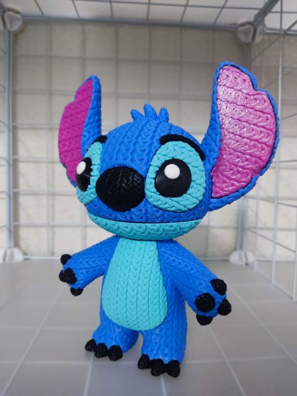 Figura de Stitch Efecto Crochet