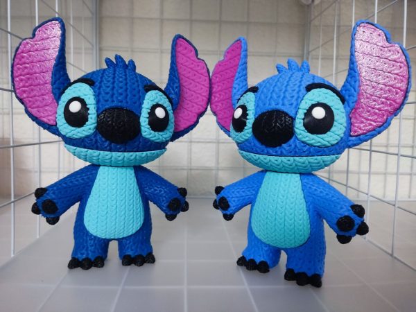 Figura de Stitch Efecto Crochet - Imagen 2
