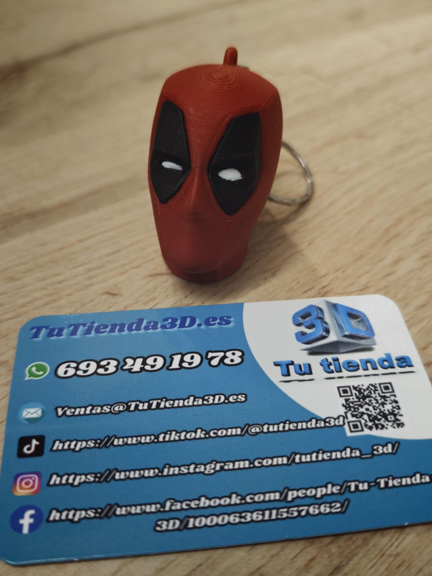 Llavero cabeza 3D Deadpool - Imagen 3