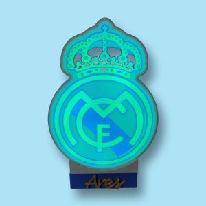 Lámpara Nocturna led RGB Real Madrid Personalizada con mando