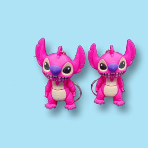 Llavero Articulado de Stitch Rosa