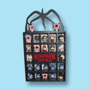 Expositor Estantería FUNKO POP! huevos kinder!! con Logo STRANGER THINGS
