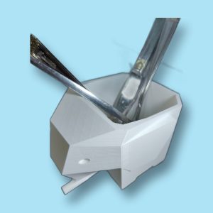Escurridor de cubiertos con forma de elefante