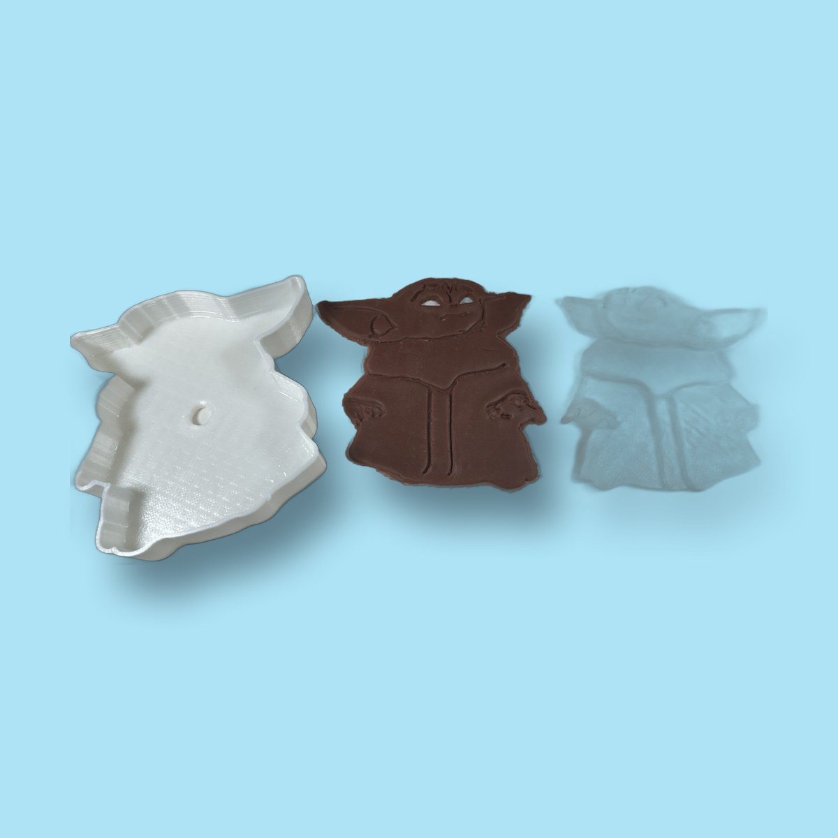 Molde para galletas baby yoda