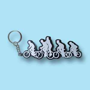 Llavero Silueta Stranger Things – Edición Bicicletas