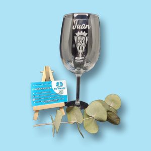 Copa de vino personalizada