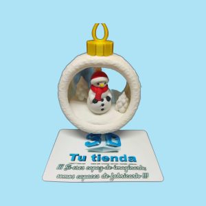Bola de Navidad Muñeco nieve multicolor