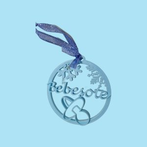 Bola de Navidad Copo de Nieve Con adorno chupete