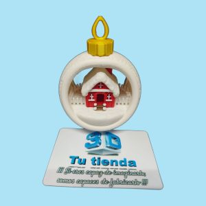 Bola de Navidad Casita multicolor