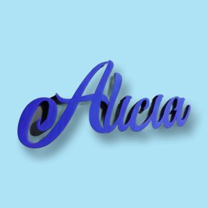 Cartel letras con nombre para decorar