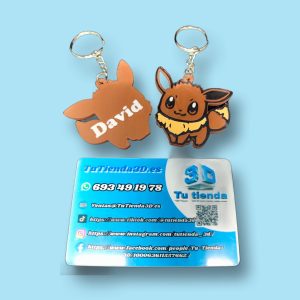 Llavero Pokémon Eevee personalizado