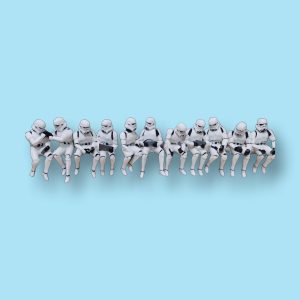 Diorama - Almuerzo en Rascacielos con Stormtroopers