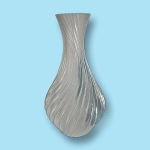 Jarrón espiral Modelo 3 efecto cristal