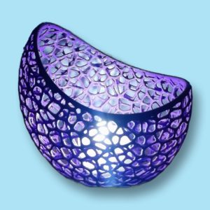 Portavelas estilo Voronoi