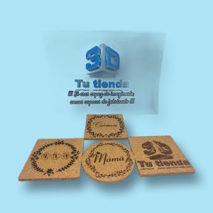 Posavasos corcho personalizado