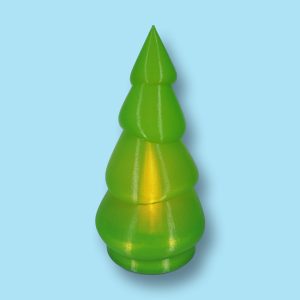 Árbol de Navidad con vela led verde