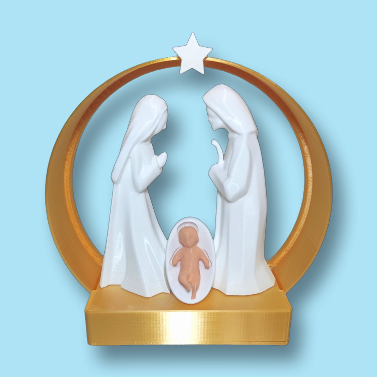 Pesebre Moderno con luz