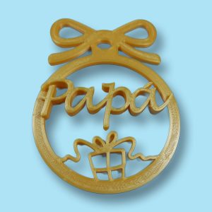 Bola de Navidad personalizada plana Regalo