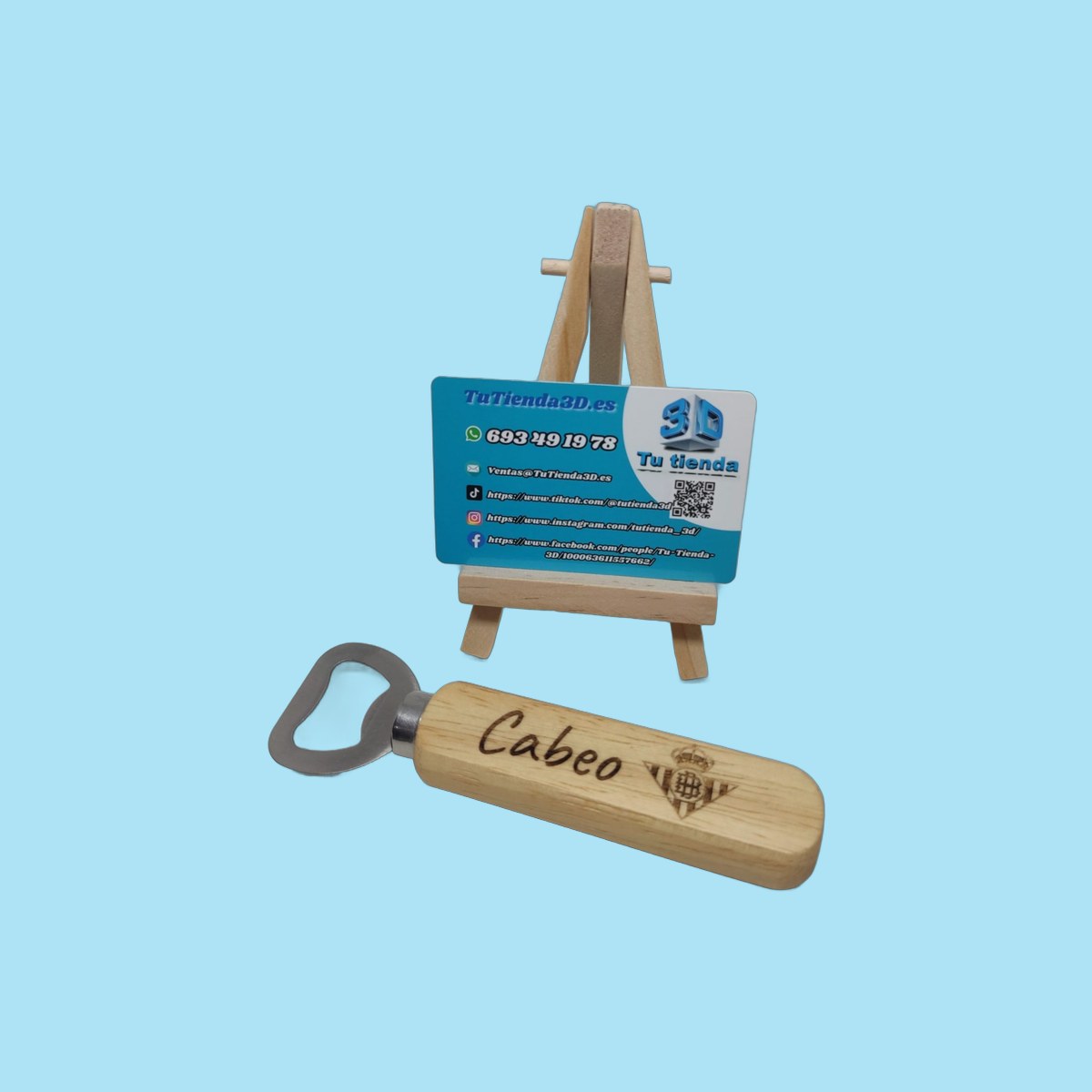 Abridor de botellas Madera Personalizado