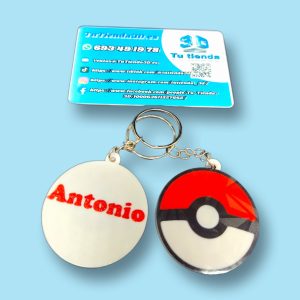 Llavero Pokeball plano