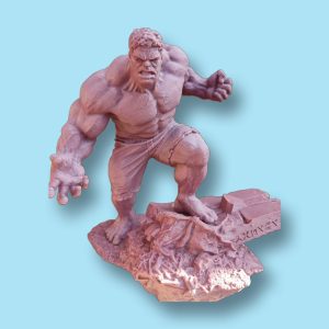 Figura de Hulk en roca para decorar